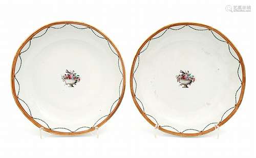 PAIR OF SAUCERS