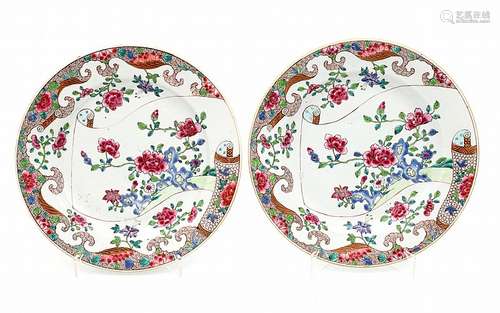 PAIR OF LARGE PLATES