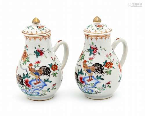 PAIR OF MILK JUGS