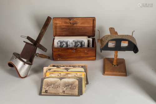 Group Of Late19th 3D Stereoscope and Cards
