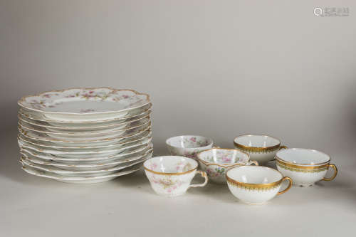 Vintage A Group Set Of  Dishes & Cups