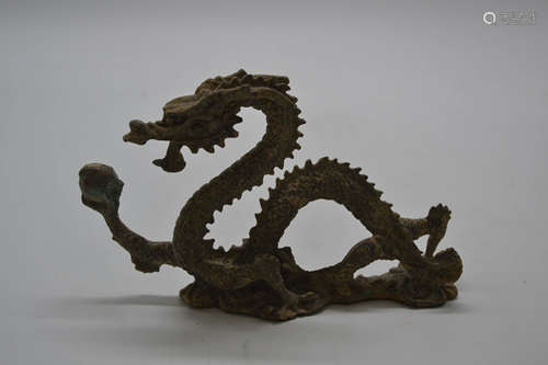 Chinese Gilt Bronze Dragon