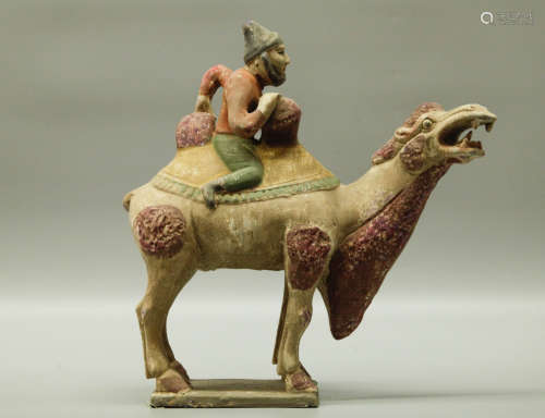 Chinese Tang Dynasty Ceramic Carving of a Camel