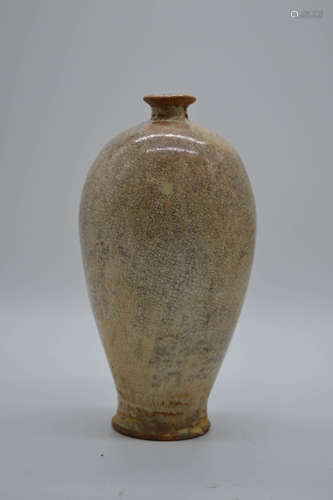 Chinese Ge Glaze Floral Vase