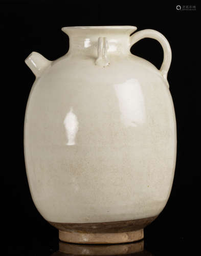 wd Chinese White Glazed Porcelain Jar