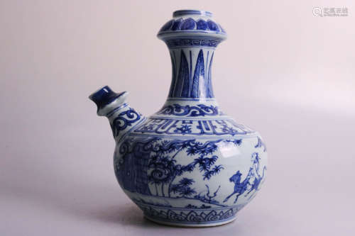 Chinese Blue And White Portcelain Pot