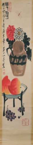 "Qi, BaiShi" Chinese painting of flower