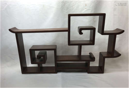 CHINESE ROSEWOOD ANTIQUE DISPLAY SHELF