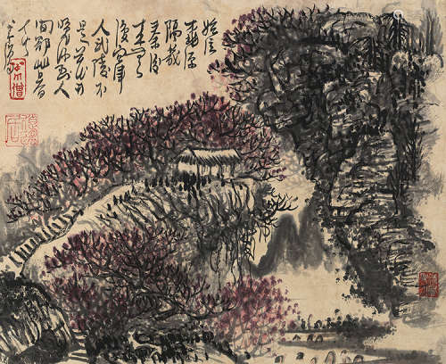 黄秋园（1914～1979） 桃花源 镜片 设色纸本