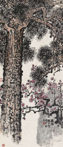 钱松嵒（1899～1985） 春早 立轴 设色纸本