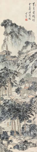 溥儒（1896～1963） 松涧高隐图 立轴 设色纸本