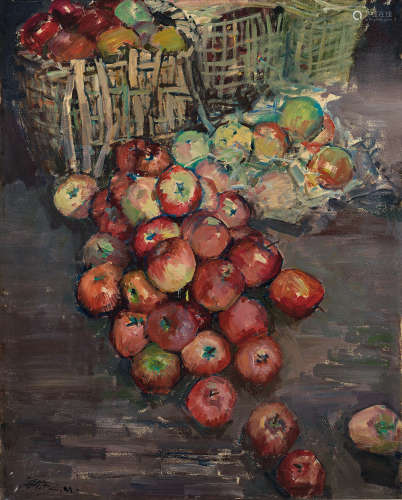 李金明 2007年作 红苹果 布面 油画 李金明