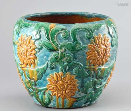 FLOWER GRAIN COLOUR GLAZE BOWL