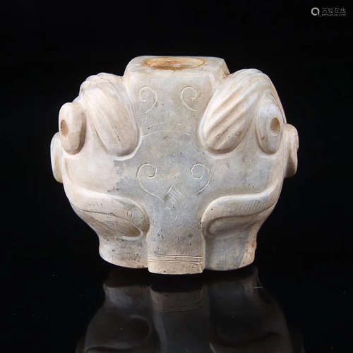 206BC-220AD, A HETIAN JADE HAND PIECE, HAN DYNASTY