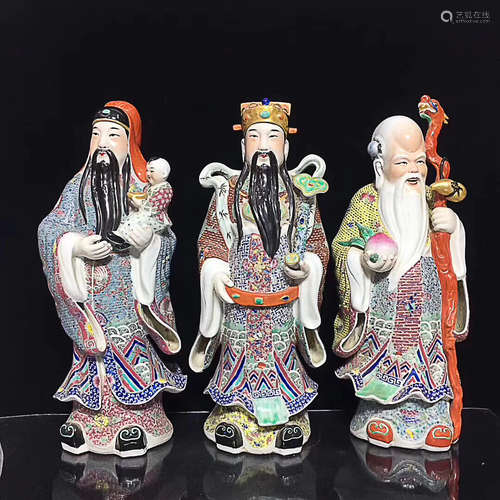 THREE ANCIENT GOD DESIGN FIGURES