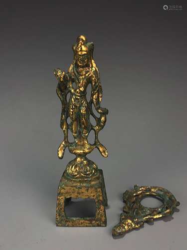 Gilt Bronze Figure Of Buddha