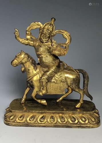 Gilt Bronze Figure of Palden Lhamo