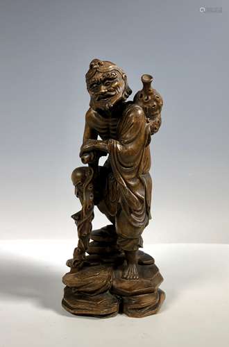 Agar Wood Carving of Scholar