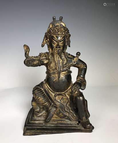 Gilt Bronze Figure of GUANYU