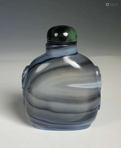 Blue Agate Snuff Bottle