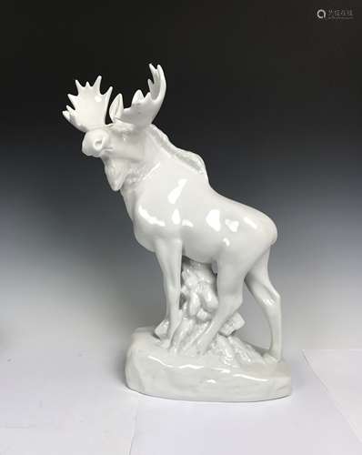 White Porcelain Moose