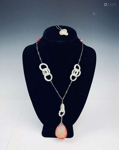 Jade and Coral Necklace