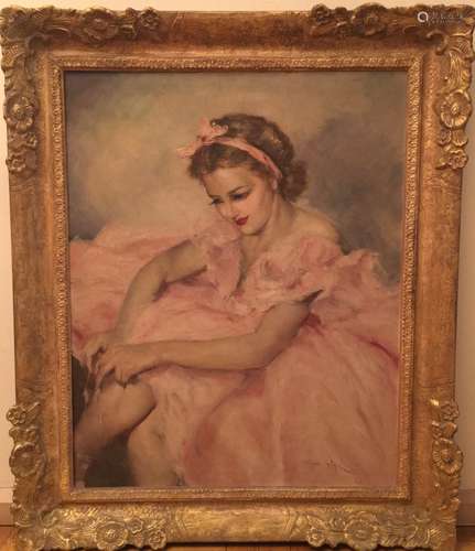 Painting of Ballerina Signed