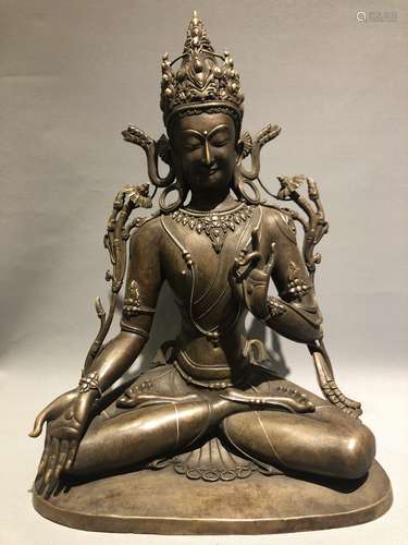 Large Bronze Figure of GUANYIN