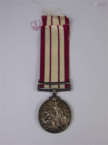 A Royal Navy General Service Clasp Medal awarded to telegraphist A Forster for service in Palestine between 1936-1939.                                                                                                                                                        Antiques