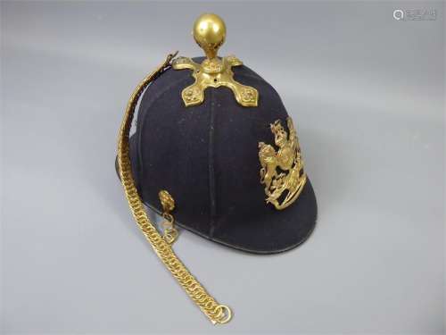 A Victorian Royal Artillery Ball-top Blue Cloth Helmet