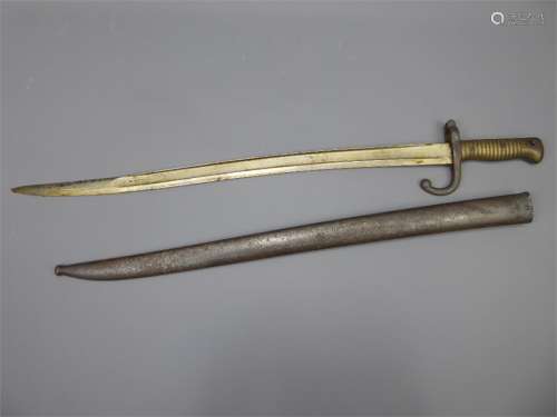 An English 'Yatagan' Curved Bayonet