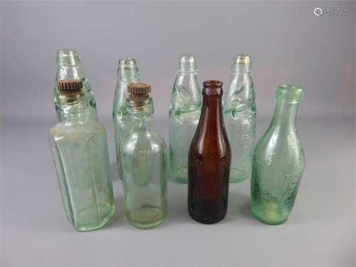 A Quantity of Vintage Green Ale Bottles