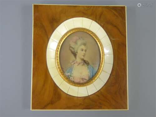 An Oval Portrait Miniature