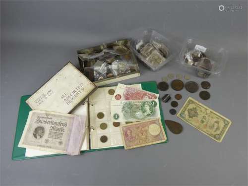 Miscellaneous Antique All-World and GB Coins and Bank Notes