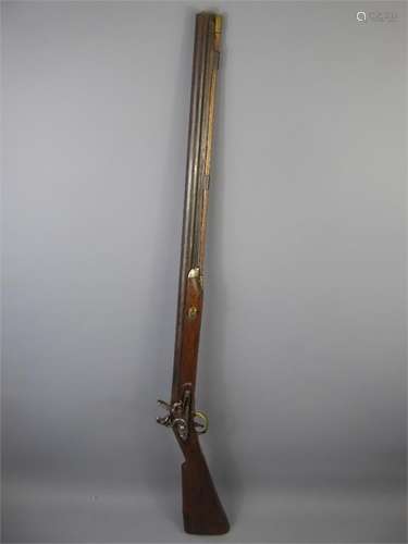 An Early English 10 Bore Flintlock Shotgun