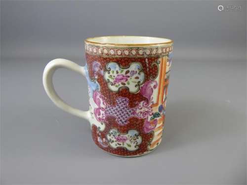 An Antique Chinese 19th Century Famille Rose Mug