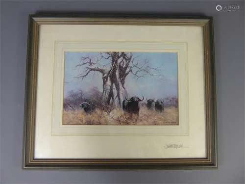 David Shepherd (1931-2017) Buffalo Print