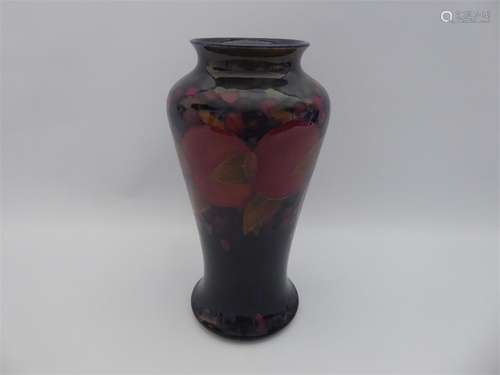 A William Moorcroft Pomegranate Baluster Vase