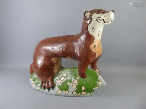 Jennie Hale Raku Pottery Otter