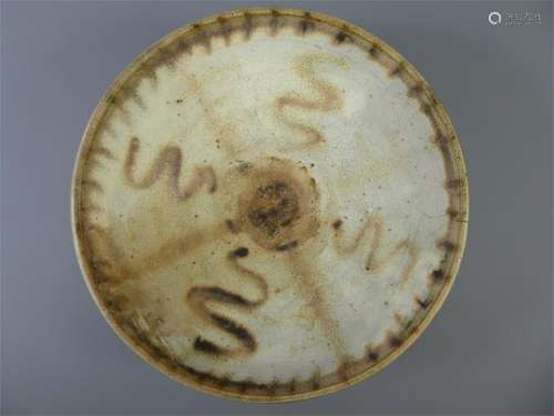 A Stoneware Pottery Ash Glazed Bowl