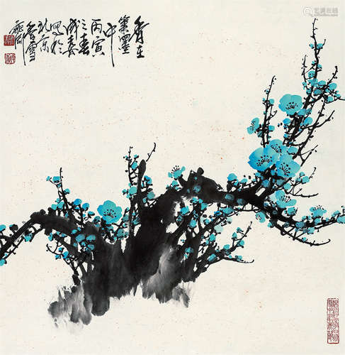 王成喜（b.1940） 香在笔墨中 立轴 设色纸本