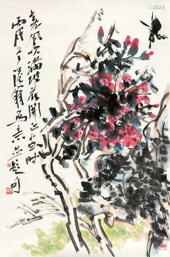 吴冠南（b.1950） 春风花开 镜心 设色纸本