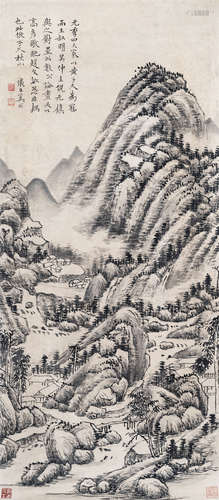 奚冈（1746～1803） 仿黄公望山水 立轴 水墨纸本