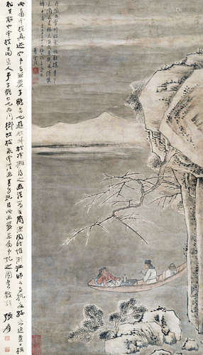 萧云从（1596～1673） 溪山梅雪图 立轴 设色纸本