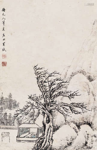 黄钺（1750～1841） 仿元人笔意 镜心 水墨纸本