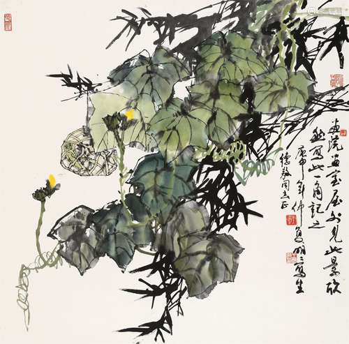 王明明（b.1952） 画室一角 镜心 设色纸本