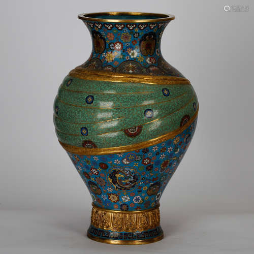 CHINESE CLOISONNE ROBE VASE