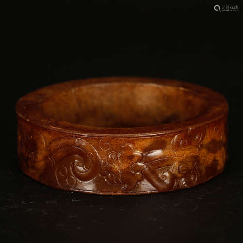 CHINESE JADE CARVED RING