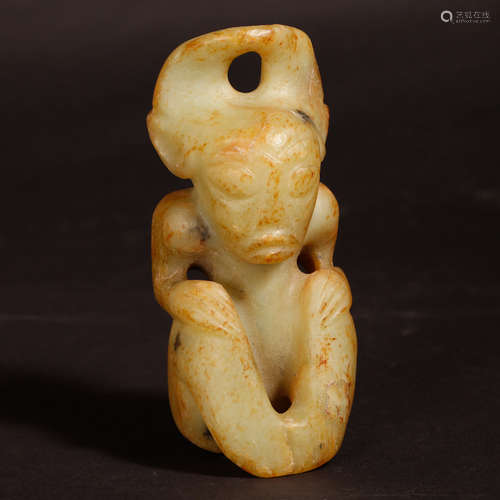 CHINESE JADE CARVED FIGURINE