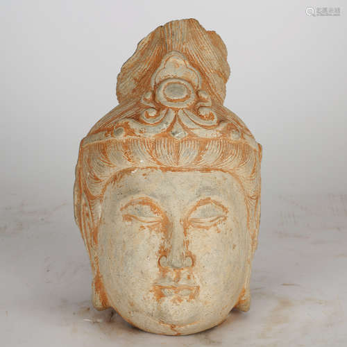 CHINESE STONE CARVED GUANYIN